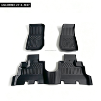 Karpet Mobil 3D TPE Kualitas Tinggi Custom Fit Anti Air Anti Kotor Anti Selip untuk UNLIMITED 2014-2017