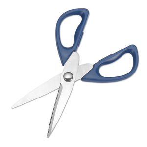<b>Kitchen</b> <b>Scissors</b> Stainless Steel Blue Straight Head Home Use Multi Purpose - Product Image 2