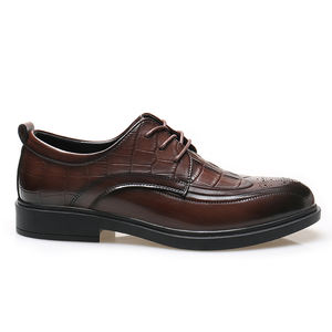 Mocassins unisexes en cuir PU de couleur unie, vente en gros, chaussures à enfiler de haute qualité, chaussures habillées bleues tendance, Oxfords pour hommes - Product Image 6