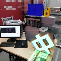 Machine de cintrage de lettres en relief mini automatique haute précision avec encodeur et rainurage, cadre léger en plastique et alliage d'aluminium, pour extérieur