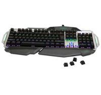 Clavier mécanique rétroéclairé super cool BOSSTON MK915 RGB 104 touches Clavier mécanique complet pour ordinateur PC