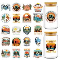 Transferts d'impression de haute qualité en gros personnalisés Uvdtf Dft Dtv Tumbler Uc Uv Dtf pour gobelets, enveloppes de gobelets 16oz, autocollants, décalcomanies pour gobelets en verre