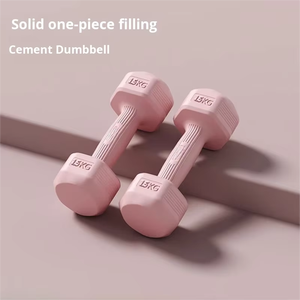 Haltères Trykid pour la remise en forme à domicile, pour hommes et femmes, entraînement des bras, yoga, exercices, haltères en PE revêtus de ciment de 1 à 5 kg - Product Image 4