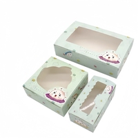 Emballage de boulangerie personnalisable de luxe pour Noël, boîte à biscuits personnalisée avec séparateurs pour biscuits, gâteaux, aliments, fournitures d'emballage cadeau