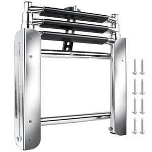 Échelle de bateau en acier inoxydable 304, accessoire pliable et rétractable en 3 sections pour bateaux - Product Image 1
