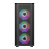 Popüler M-ATX Full Tower PC Oyun Kasası USB3.0 Ön Portlar Yan Panel Pencereli Çelik Konstrüksiyon 120mm Radyatör Önceden Takılı