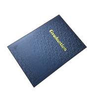 Porte-certificat de diplôme personnalisé en papier, modèle SKN-7681A4 avec estampage or, LOGO OEM&ODM