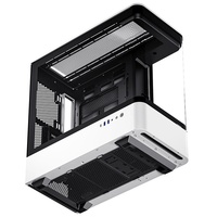 Boîtier d'ordinateur de bureau Quchuang ART ULTRA HM1 ATX avec deux panneaux en verre incurvés, ports avant non équipés