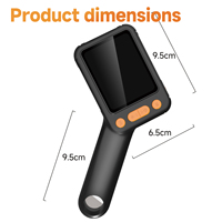 Microscopio Digital de Bolsillo LCD Portátil de 10.1 Pulgadas, Mini con 8 Luces LED, Pantalla Externa de 2MP Full HD, Compatible con 50X-1600X 24MP