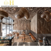 Design moderne de café, comptoir de bar en acier inoxydable de luxe, vitrine à pain en verre, mobilier de café sur mesure