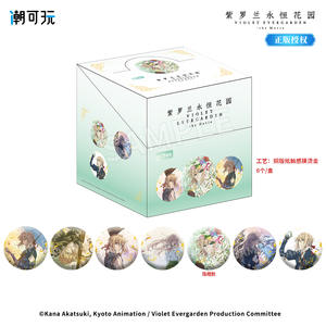 Modelli esplosivi doppio processo Flash distintivo magnetico banda stagnata viola <span class=keywords><strong>Evergarden</strong></span> <span class=keywords><strong>Anime</strong></span> Pin Blind Box giapponese fonte di animazione - Product Image 6
