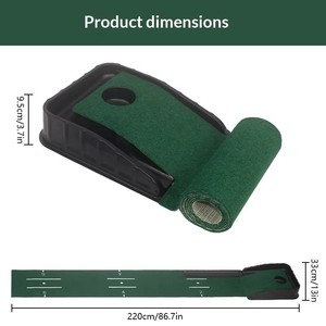 Tappetino da Golf per Allenamento Putting a Foro Singolo, Stile Mini, per Pratica Indoor, con Stampa in Poliestere, per Sport Golfistici - Product Image 3