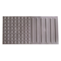 Dalles de pavage tactiles en PVC et caoutchouc 300*300mm 250*250mm, bande indicatrice tactile antidérapante en TPU auto-adhésive