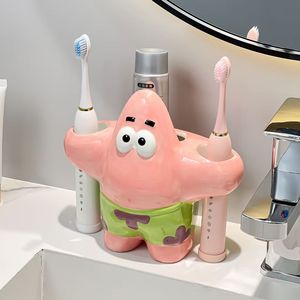 Support de brosse à dents électrique de salle de bain motif Patrick Star, base de rangement créative pour brosse à dents et dentifrice - Product Image 2