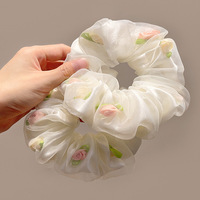 Bandeau élastique en soie de haute qualité pour femmes, couleur unie, en tissu, pour la décoration des cheveux