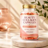 Compléments de collagène beauté, capsules de collagène, vitamine C, capsules de collagène en gélules molles, produits anti-âge pour éclaircir la peau du visage