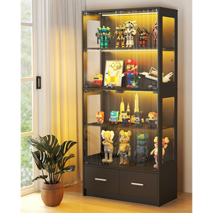 Cave <span class=keywords><strong>à</strong></span> <span class=keywords><strong>vin</strong></span> moderne en verre avec éclairage LED pour bar <span class=keywords><strong>à</strong></span> domicile et salon - Étanche, écologique, installation facile - Product Image 1