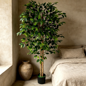 Plante artificielle <span class=keywords><strong>la</strong></span> plus vendue, Ficus Benjamina décoratif, pour événements, fêtes, mariages, jardins, hôtels, décoration de chambres - Product Image 4