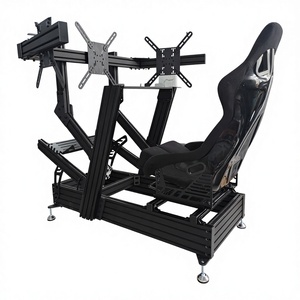 High Level Professional 6000 Series Racing Cockpit Triple Screen <b>TV</b> <b>Stand</b> Immersive Seat Assembly Kit Cutting - Product Image 1