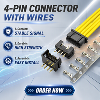 Faisceau de câbles automobile personnalisé, connecteur fil-circuit 2,0 mm, équivalent Hirose DF3, boîtier en nylon, livraison rapide