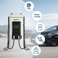 Station de recharge rapide pour véhicules électriques 60 kW DC CCS2, station de recharge commerciale pour véhicules électriques, OCPP