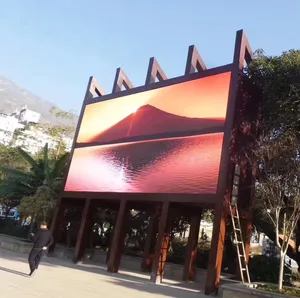 Grand écran publicitaire extérieur HD effet 3D à œil nu, mur d'affichage Led P4