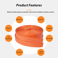 Tuyau d'irrigation souple en PVC de 1 pouce, haute résistance, fabriqué en Chine, tuyau de refoulement d'eau plat et robuste