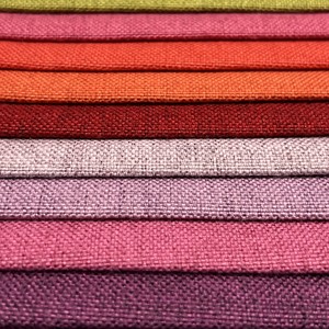 Tissu d'<span class=keywords><strong>ameublement</strong></span> tissé en mélange de <span class=keywords><strong>coton</strong></span> et de lin irlandais 320 GSM pour canapé - Enduit PU, résistant à l'abrasion, poids lourd - Product Image 3