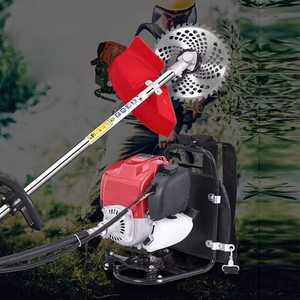 Cortacésped de mochila de gasolina multifuncional, máquina agrícola usada, cortador de césped con motor para uso de zanja, cortacésped de empuje de Gas - Product Image 4