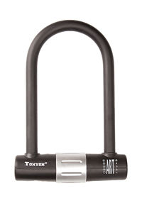 टोनीऑन सामान चोरी-रोधी सुरक्षा विरोधी कार्यालय भवन मोटरसाइकिल स्कूटर बाइक साइकिल स्टील आयरन यू लॉक - Product Image 3