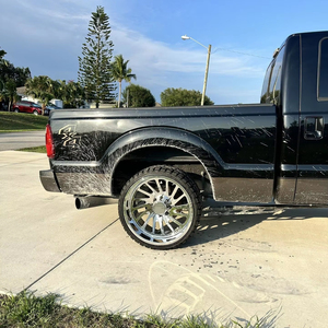 Jantes JUWA forgées 24x14J 8x170 pour <span class=keywords><strong>Ford</strong></span> F250 Silverado RAM 1500, largeur personnalisée 22x12J 26x14J 10J-12J disponible, finition polie, jantes à rebord profond - Product Image 4