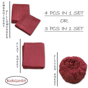 Ensemble de housse de couette en microfibre 1800, taille complète, motif uni, rembourrage en polyester, certifié OEKO-TEX, antistatique, toutes saisons, fabriqué en Chine - Product Image 4