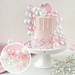 2026 New Baking Foam Wholesale Factory Party <b>Supplies</b> 20pcs Mixed Ball One Bag Birthday <b>Cake</b> <b>Decoration</b> Topper Flash Pastel Ball - Product Image 3