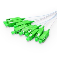 Répartiteur PLC à fibre optique 1x2 1x4 1x8 Mini tube en acier inoxydable équilibré SC/FC/LC NX CORE FTTH Telecom Power