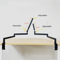 Support de microphone métallique à bras articulé réglable à profil bas, compatible avec diverses marques, accepte les petites commandes OEM