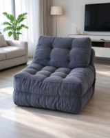 Canapé sectionnel moderne SAFA, deux places, revêtement en velours, design écologique, construction durable, housse amovible pliable, chambre à coucher