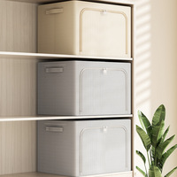 Organisateur de stockage de jouets à glissière debout pour vêtements couvercle de boîte de rangement peu encombrant pour armoire de chambre à coucher usage domestique