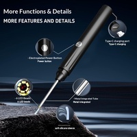 Endoscope auriculaire WiFi portable 1080P HD, otoscope visuel pour oreilles, nez et gorge, nettoyeur d'oreilles rechargeable par USB avec lumière LED