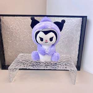 Gantungan kunci mainan mewah Sanrioed Dandan silang dinosaurus populer 14cm gantungan kunci kartun lucu KT Kulomi boneka melodied - Product Image 4