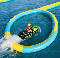 Parc aquatique gonflable Jet Ski Air Race Track Course Obstacle Training