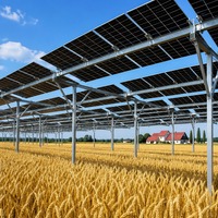 Système de montage solaire au sol agrivoltaïque sur terres agricoles avec structure de support photovoltaïque pour fermes