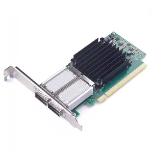 ConnectX-4 VPI 100Gb QSFP28 PCIe NIC4gデュアルポートMCX456A-ECATワイヤレスネットワークカードアダプターWIFIルーターモデムPCIインターフェース