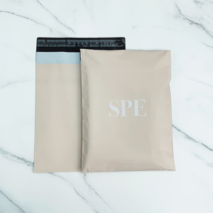 Custom Peach Poly Mailers Matte Shipping Bags White Logo Print Self Seal <b>Waterproof</b> Plastic Courier Bags For Clothing Boutique - Product Image 6