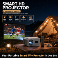 Projecteur 4K Home Cinéma Natif 1080P 30000 Lumens Prise en charge du décodage vidéo 4K Android 11 WiFi TV numérique DVB-T2
