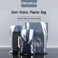 Sac de protection antistatique étanche à trois soudures latérales pour ordinateur, écouteurs, projecteur, composants électroniques, disque dur, personnalisé