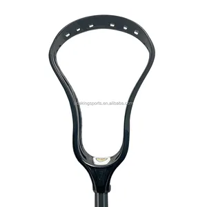 Men's Unstrung Lacrosse Stick Head, Black with Ball Stop for Sale