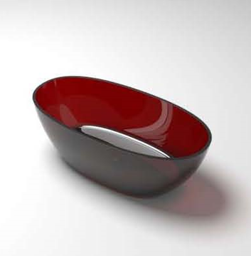 Transparent Red wine