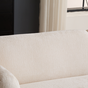 3-Seater Convertible Square Boucle <b>Sofa</b> <b>Bed</b> Set Wave Design for Living Room Bedrooms Apartment Office - Product Image 5