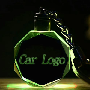 Bán Buôn K9 Tùy Chỉnh 3D Laser Khắc LED Ánh Sáng Pha Lê Móc Khóa 3D Khắc Laser Pha Lê Xe Logo Keychain Giá Rẻ Pha Lê - Product Image 3