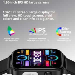 Montre intelligente en alliage d'aluminium avec surveillance, télécommande photo, glycémie, oxygène sanguin ETS570 - Product Image 2